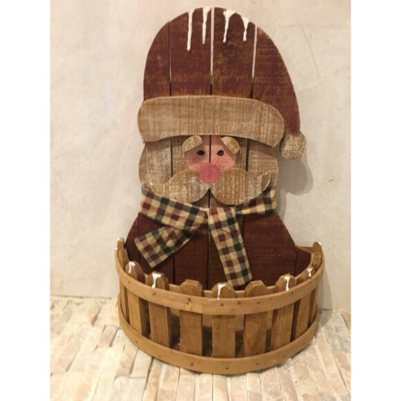 Rustic Santa Clause‎ Decoaration - Picture 1 of 1